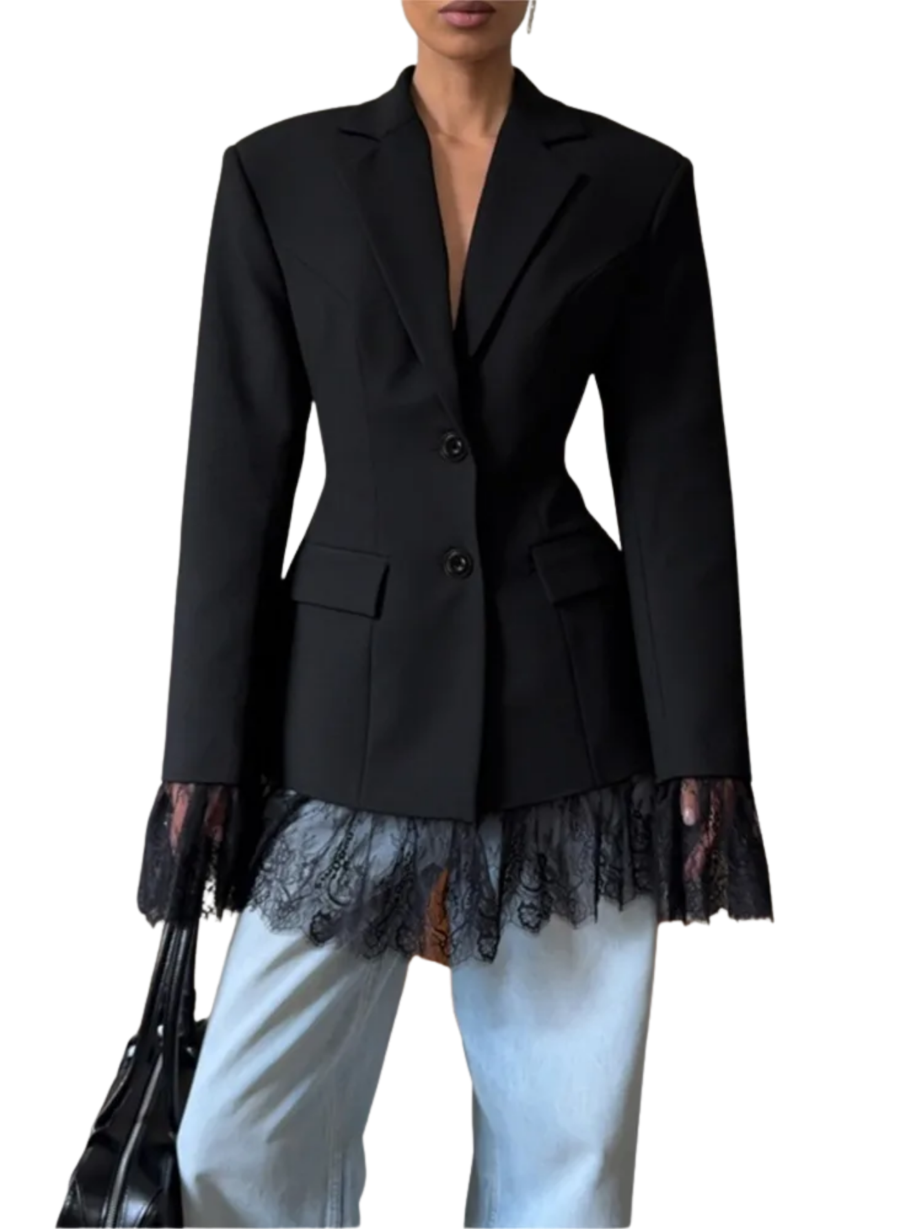 Elegant Lace Blazer