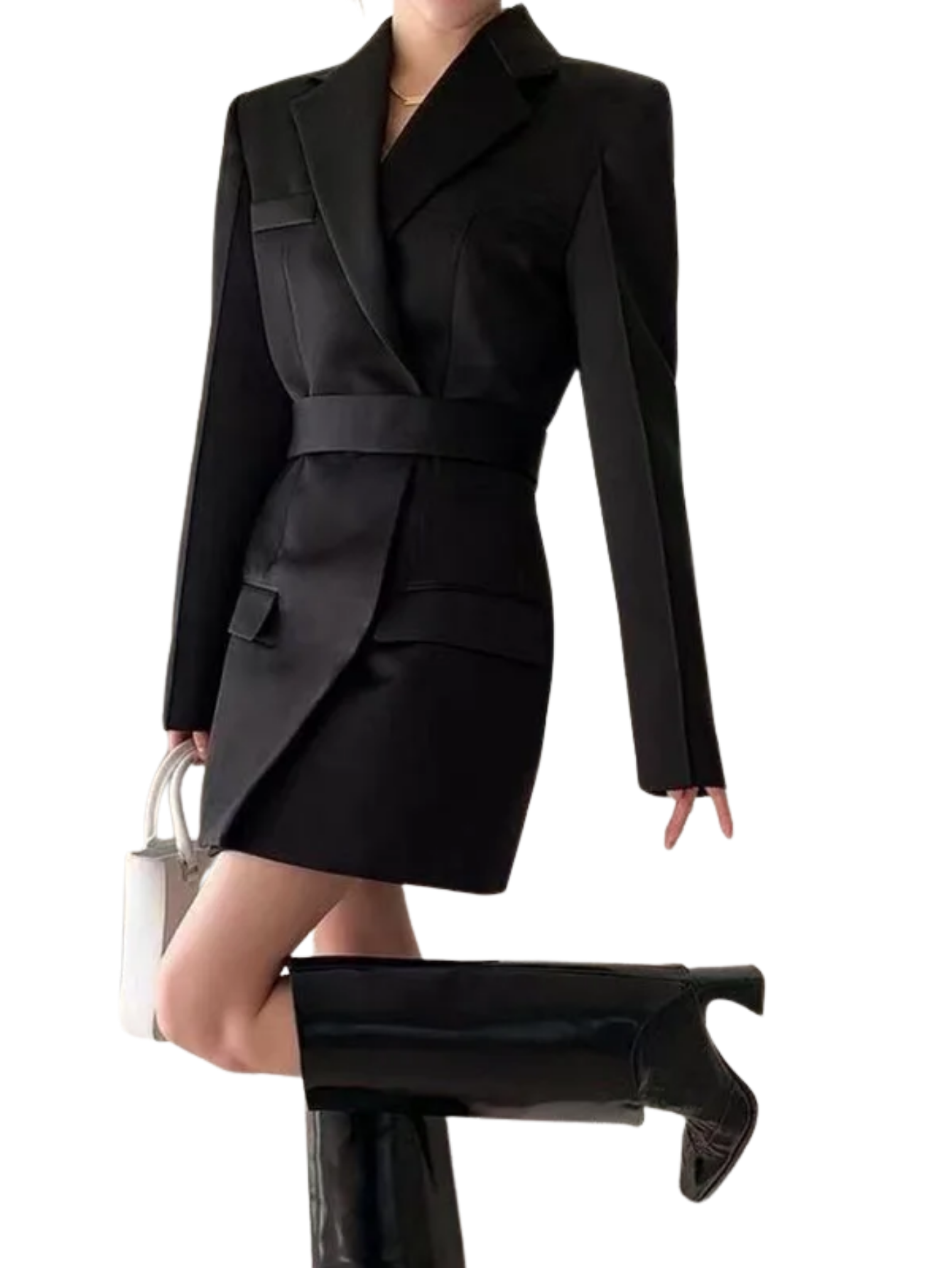 Waist Slim Blazer Jacket