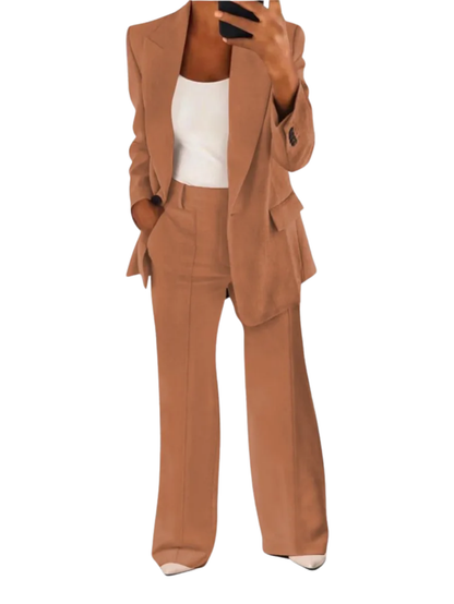 Blazer Long Sleeve Casual Set