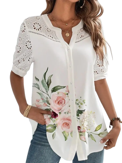 Lace Shirt  Loose