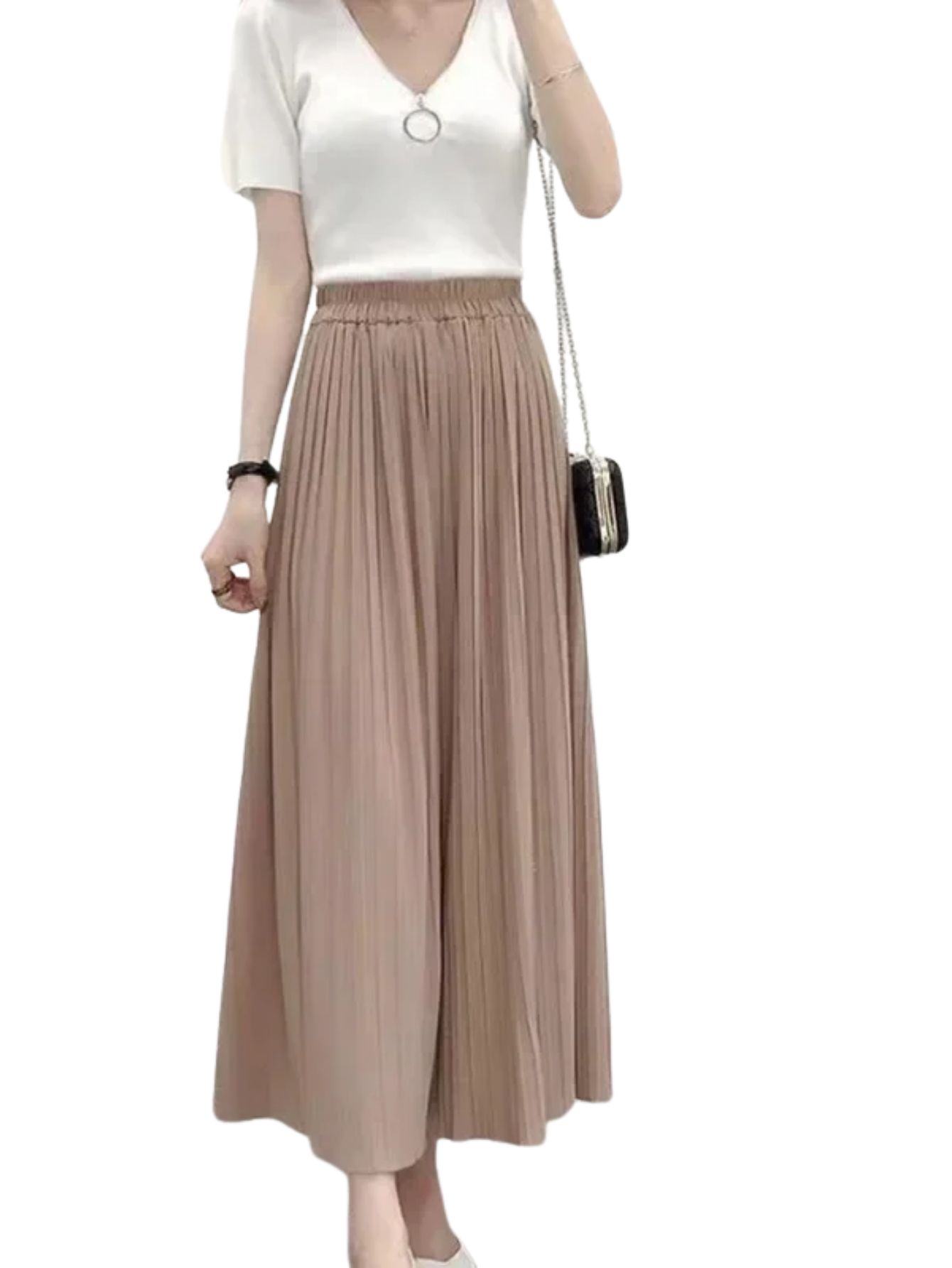 Casual Wide-leg Cropped
