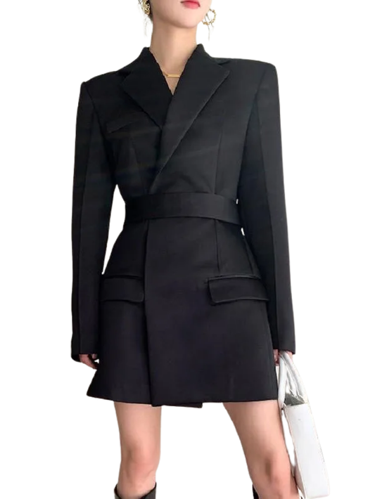 Waist Slim Blazer Jacket