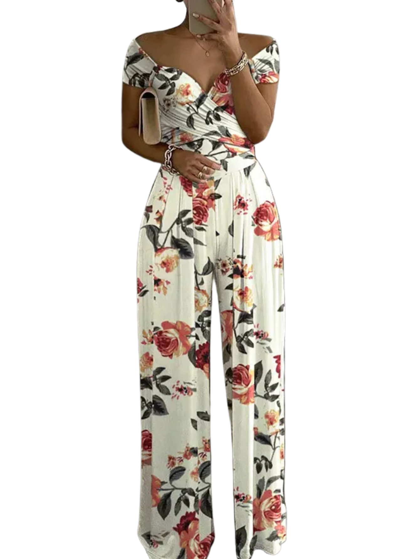 Elegant V-Neck Clothing Short Sleeved