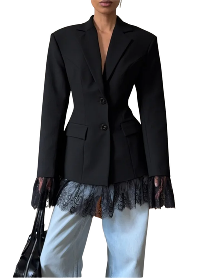 Elegant Lace Blazer