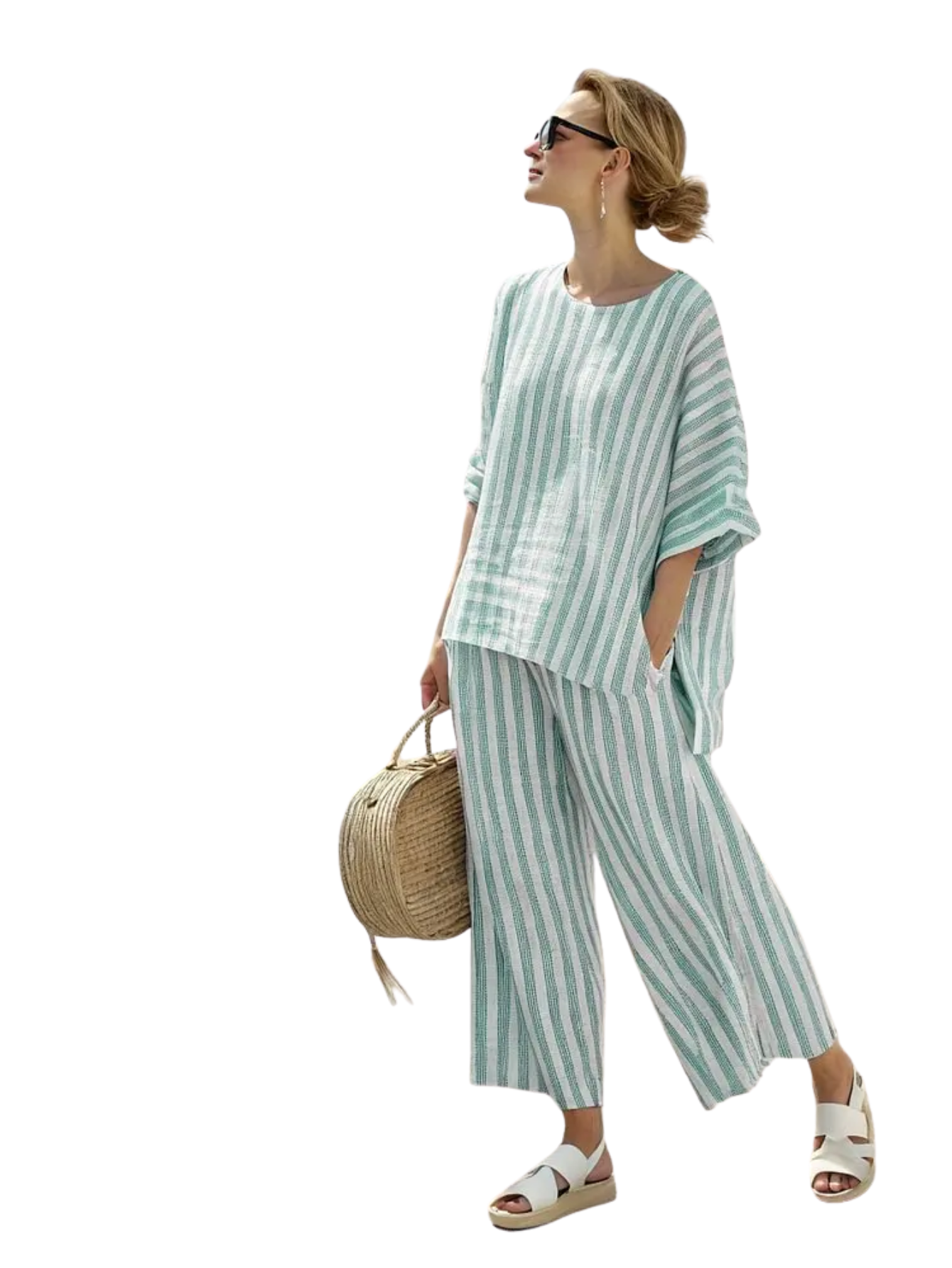 Retro Printed Striped