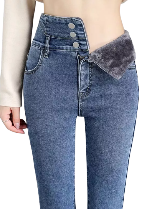 High-waist Warm Skinny