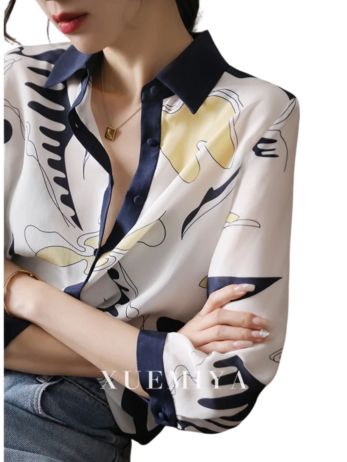Chiffon shirt France style