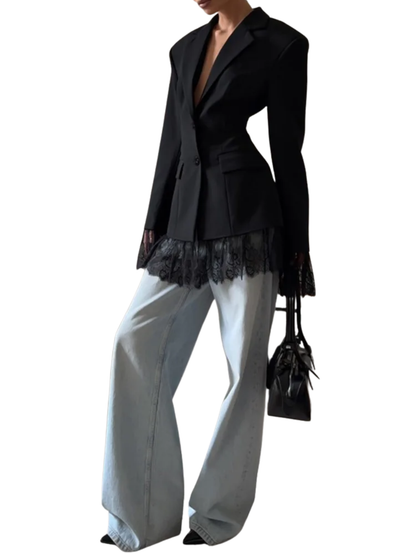 Elegant Lace Blazer