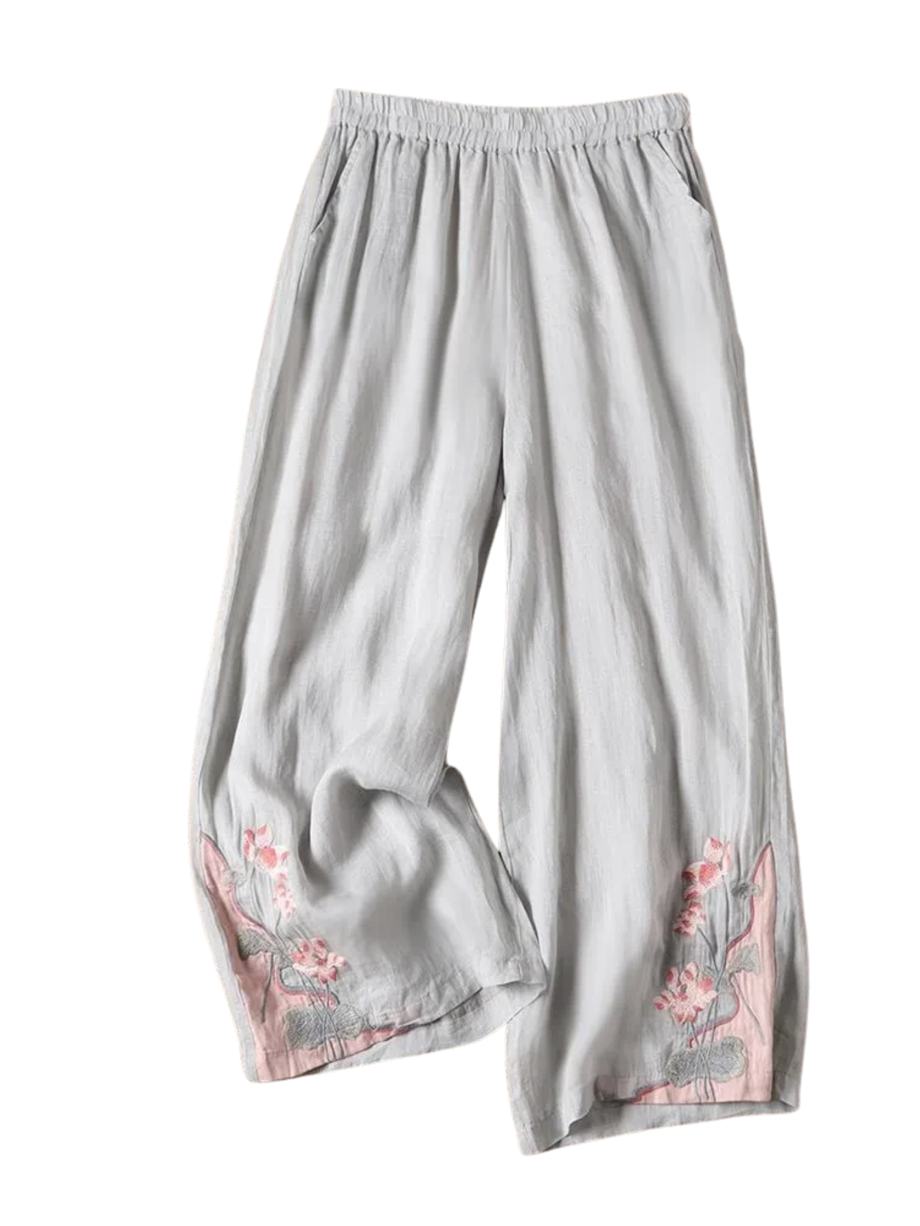 Embroidered Casual Pants