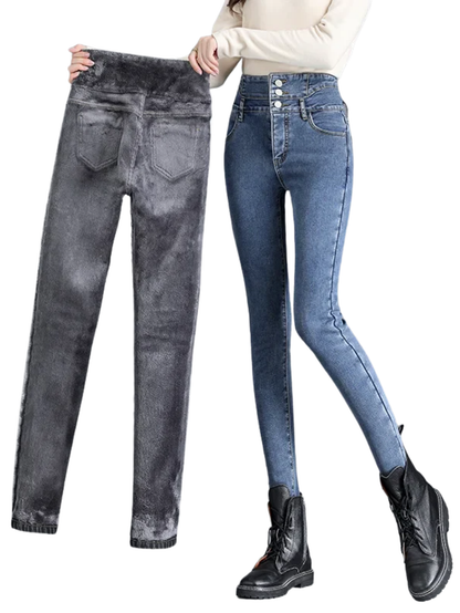 High-waist Warm Skinny
