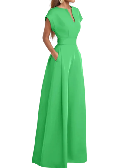 Chic Solid Color  Jumpsuit