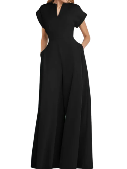 Chic Solid Color  Jumpsuit