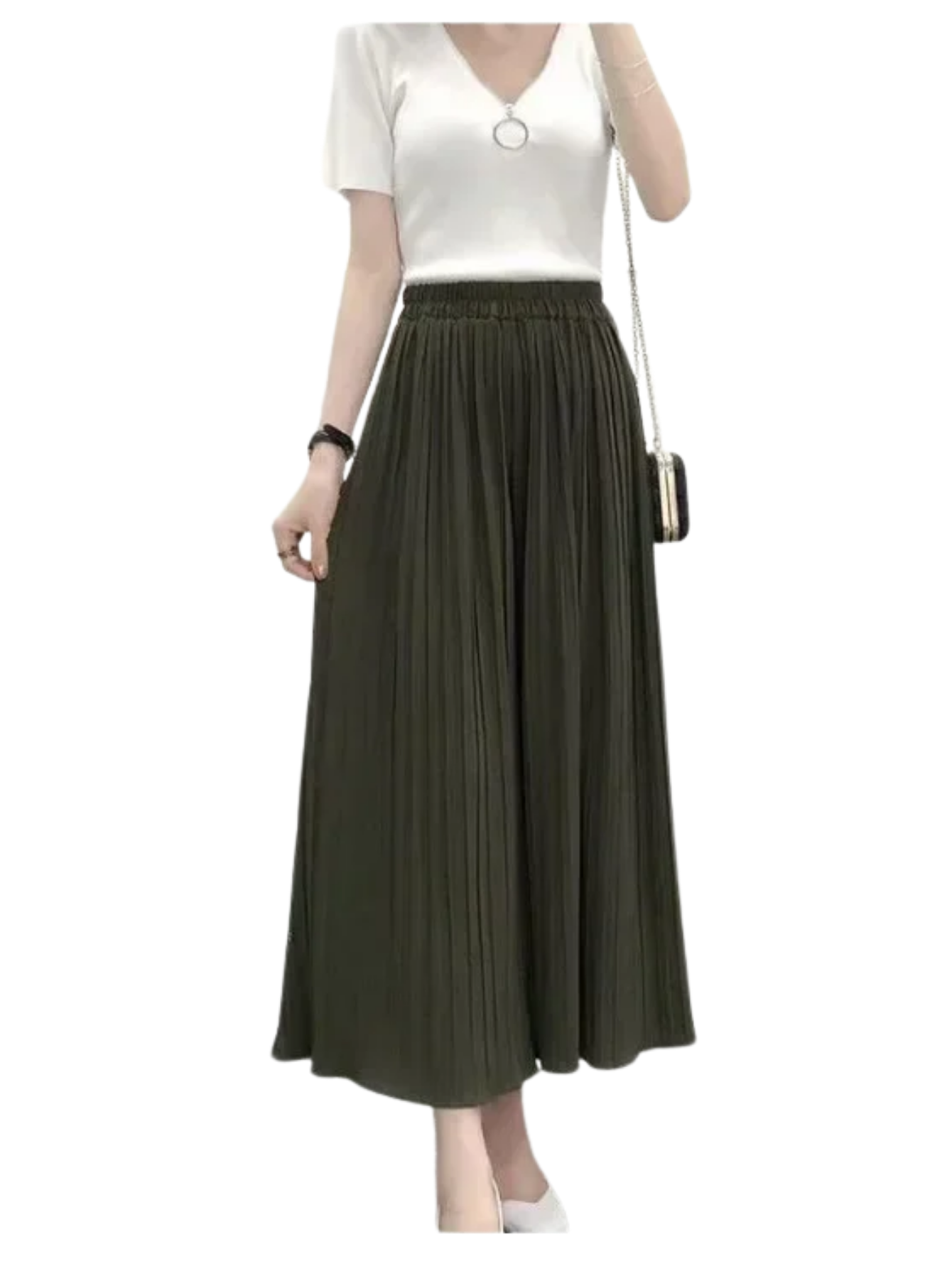 Casual Wide-leg Cropped
