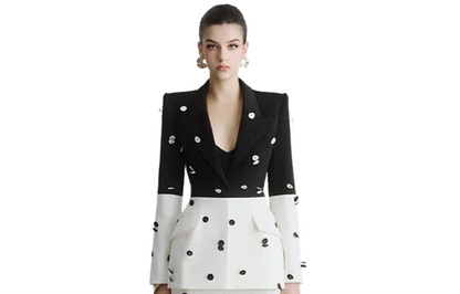 Sequined Blazer Mermaid Long Skirt