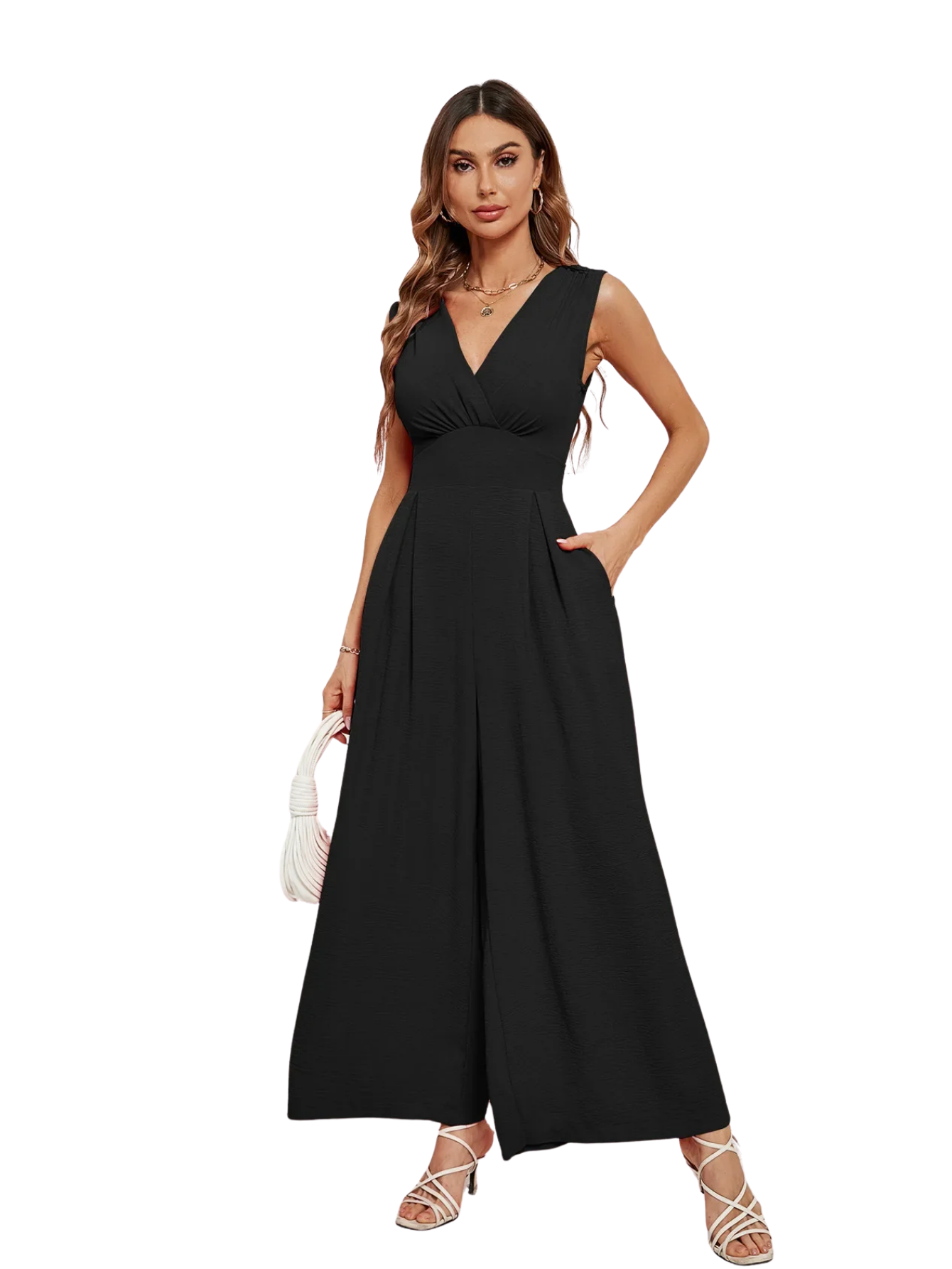 Commuter Sleeveless Jumpsuit