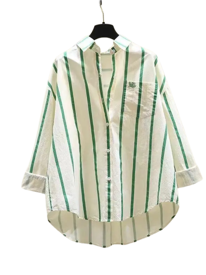 Letter Embroidered Shirt