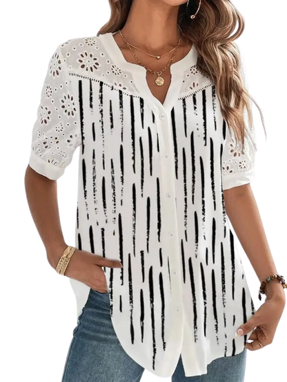 Lace Shirt  Loose
