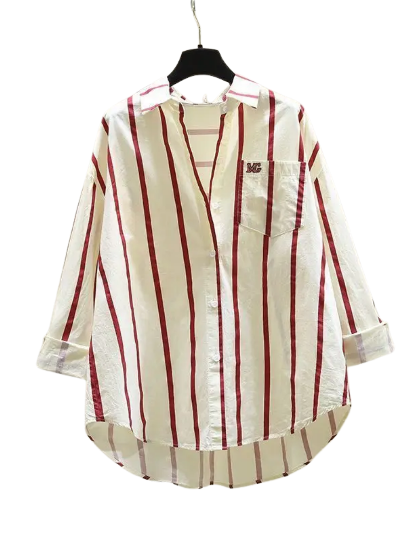 Letter Embroidered Shirt