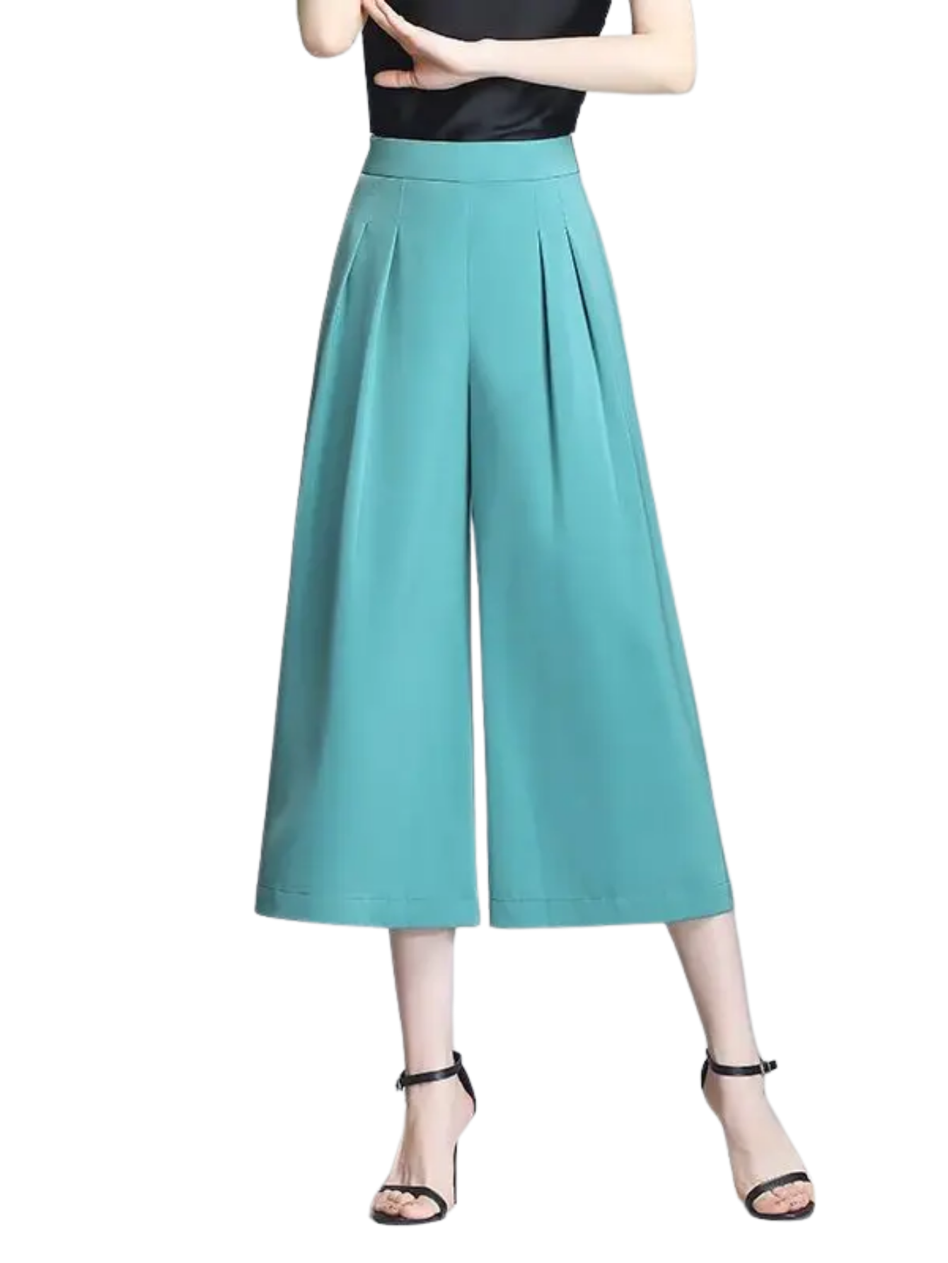 Loose Satin Wide Leg Trousers