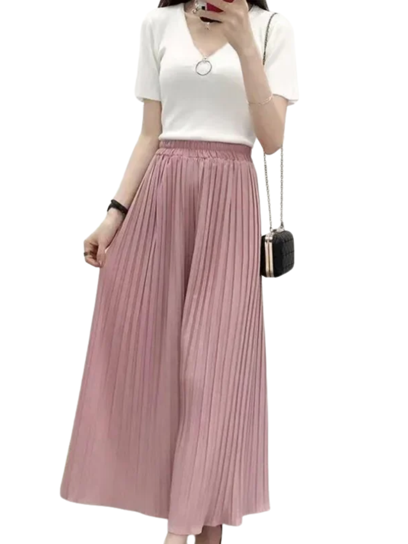 Casual Wide-leg Cropped