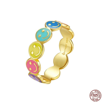 Rainbow smile Rings