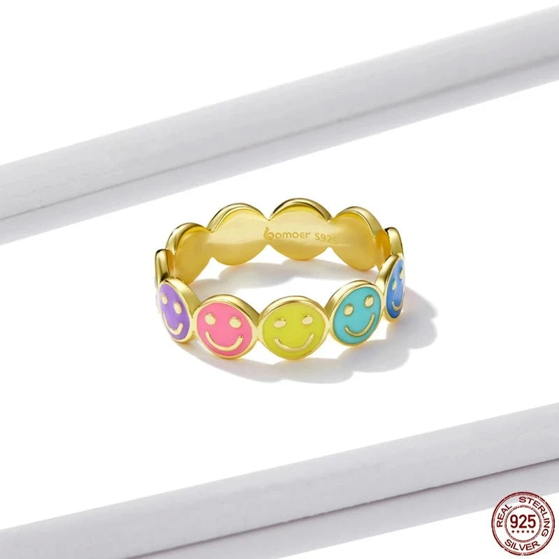 Rainbow smile Rings