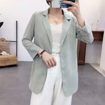 Chiffon thin small suit jackt