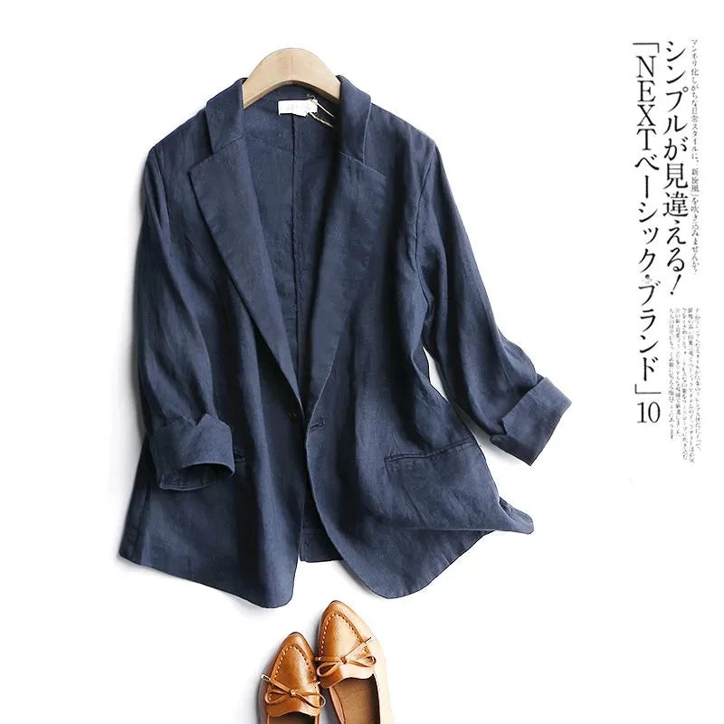 Blazer Cotton Linen