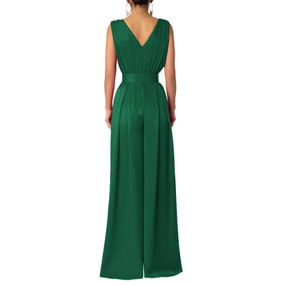 High Waist Sleeveless Jumpsuit
