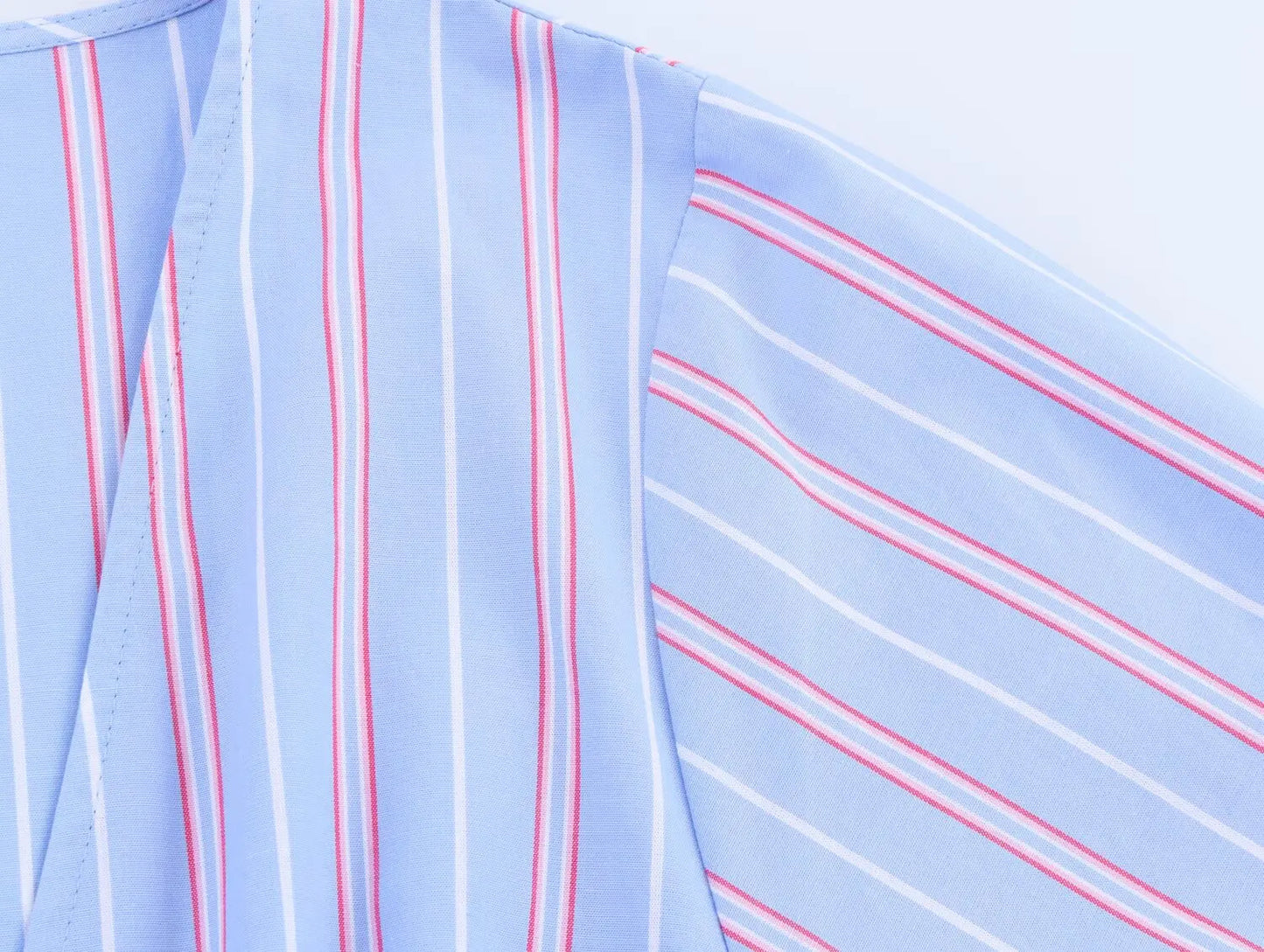 Bow Striped Blouses Vintage