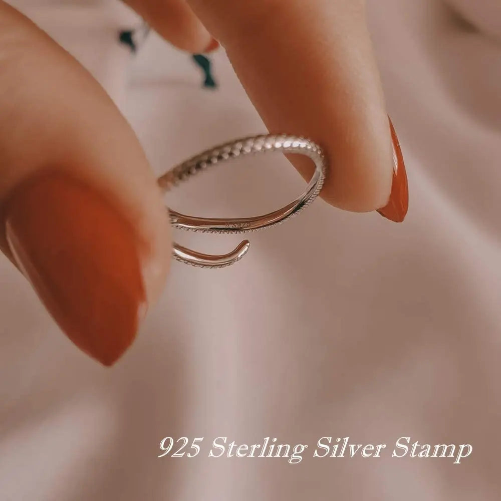 Sterling Silver Platinum Plated Ring