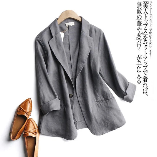 Blazer Cotton Linen