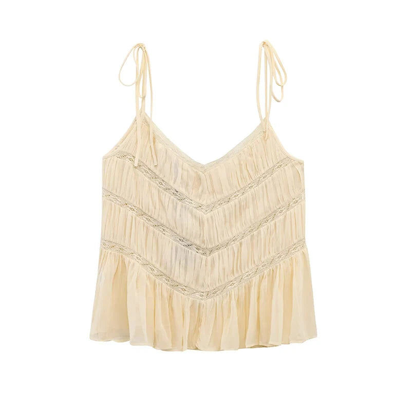 Straight Lace Tops Retro