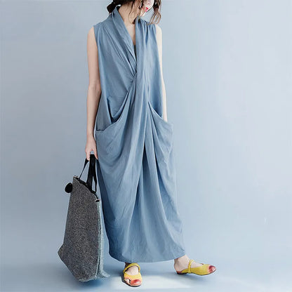 Oversize  Asymmetrical Maxi Dress