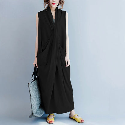 Oversize  Asymmetrical Maxi Dress