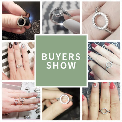 Silver Forever  Round Rings