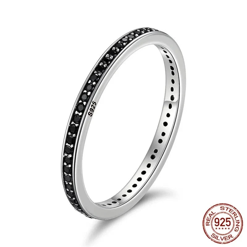 Silver Dazzling  Stackable Rings