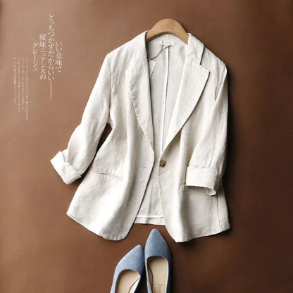 Blazer Cotton Linen