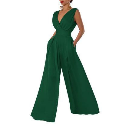 High Waist Sleeveless Jumpsuit