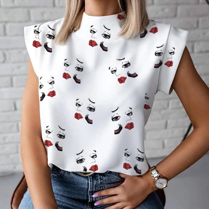 Elegant Print Tops