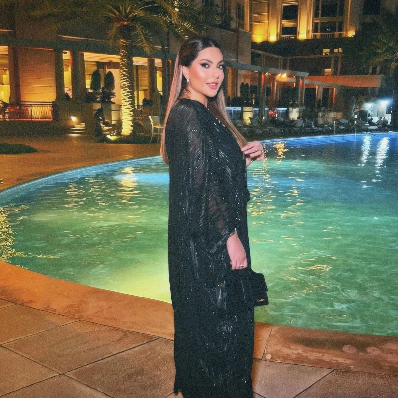 Sequined Modest Abaya