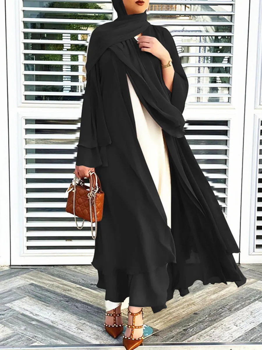 Chiffon Kaftan Open Abaya