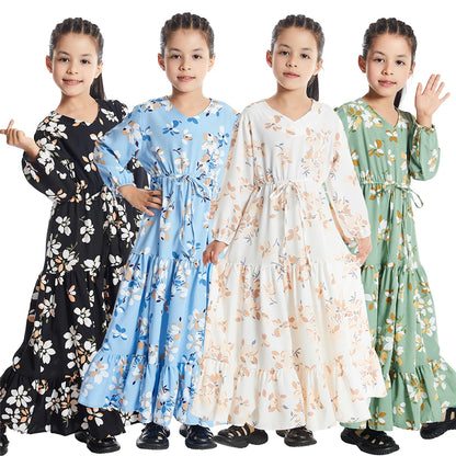 Floral Print Abaya kids