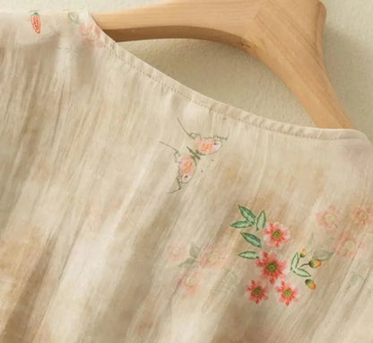 Linen Chinoiserie Print