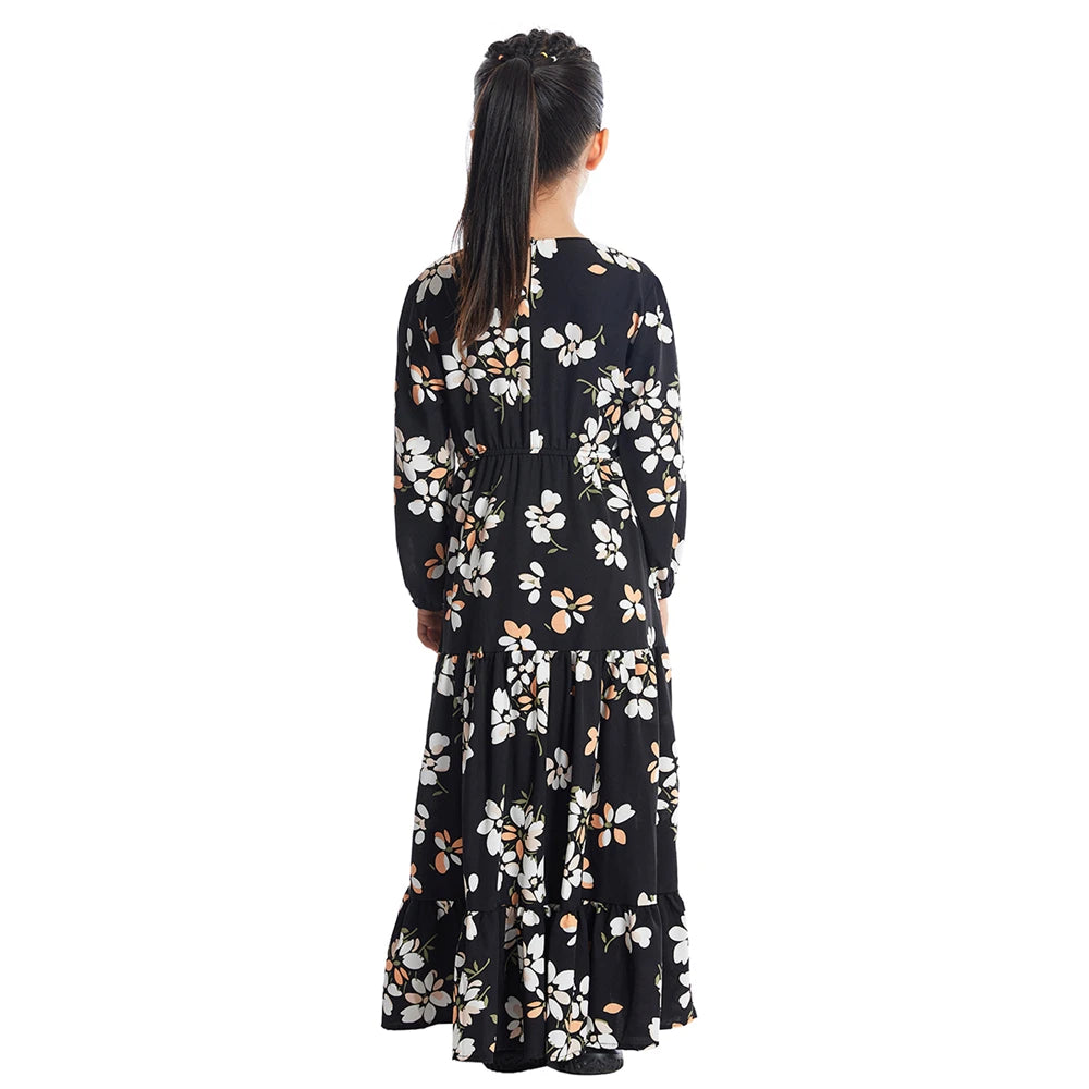 Floral Print Abaya kids