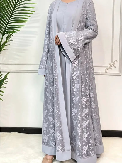 Lace Abaya 2 Piece Set