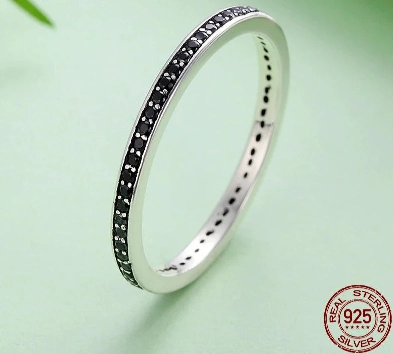 Silver Dazzling  Stackable Rings