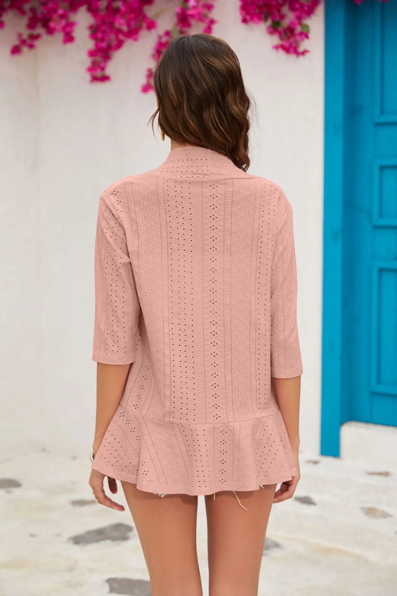 Beach  Casual Three Quarter Sleeve