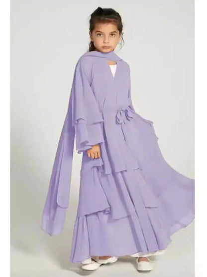 Chiffon Kids Muslim Abaya