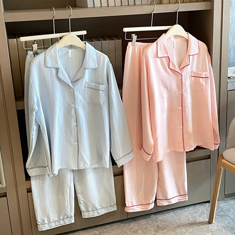 Cotton Long Sleeved Pajama Set